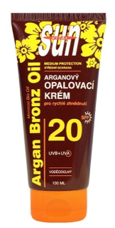 Opalovací krém s BIO arganovým olejem SPF 20 SUN VITAL 100 ml